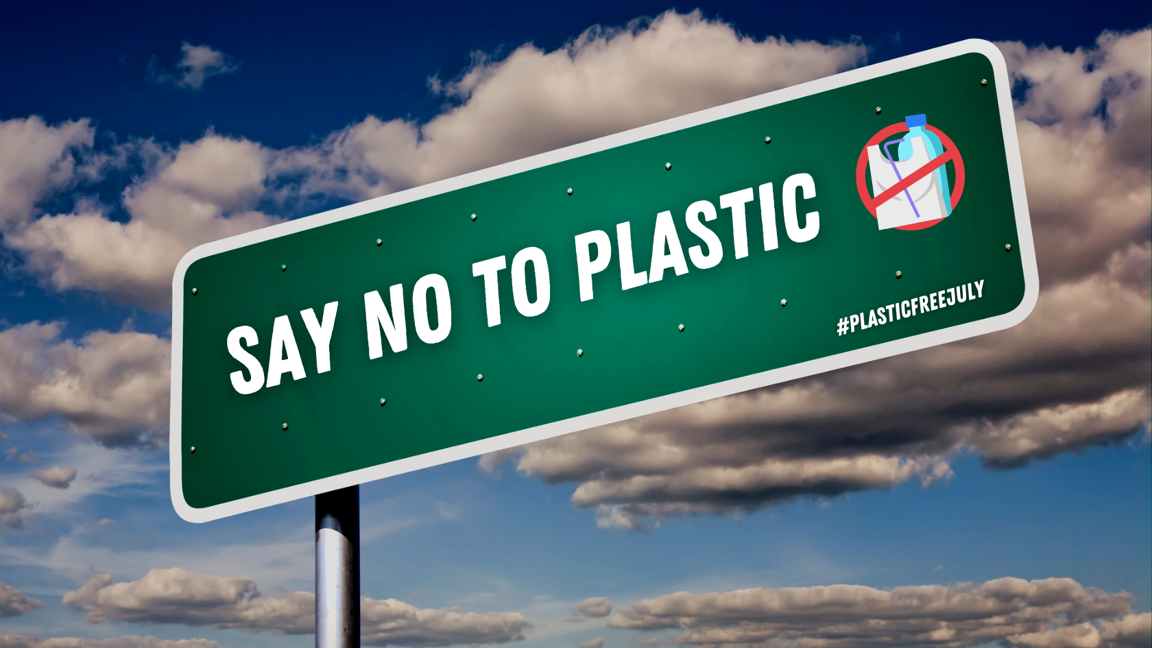 Say no to plastic banner